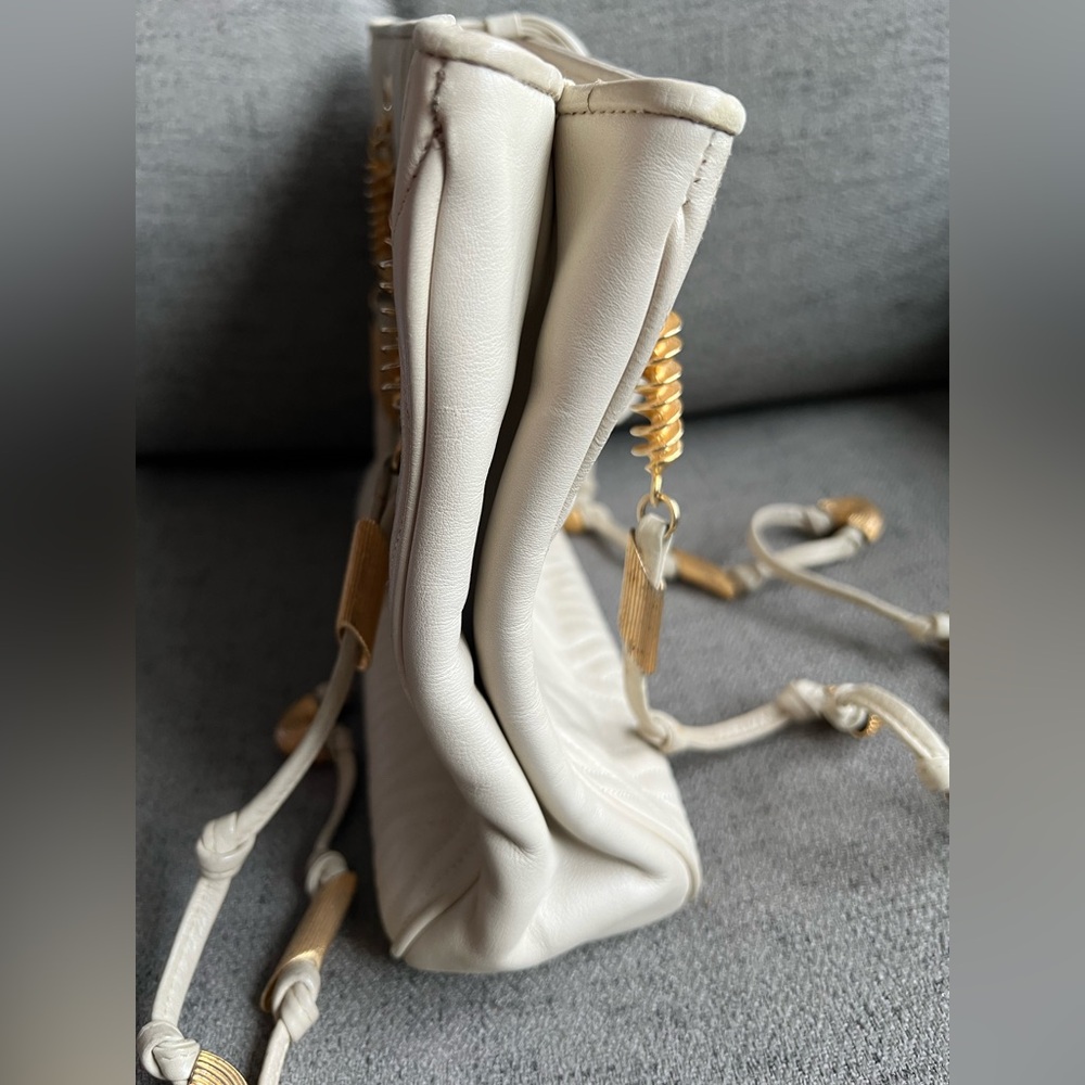 Fendi White Leather Pasta Bag Vintage - Picture 12 of 15